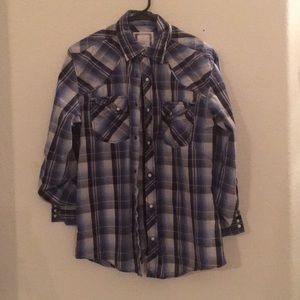 Men’s BKE plaid longsleeve button up medium